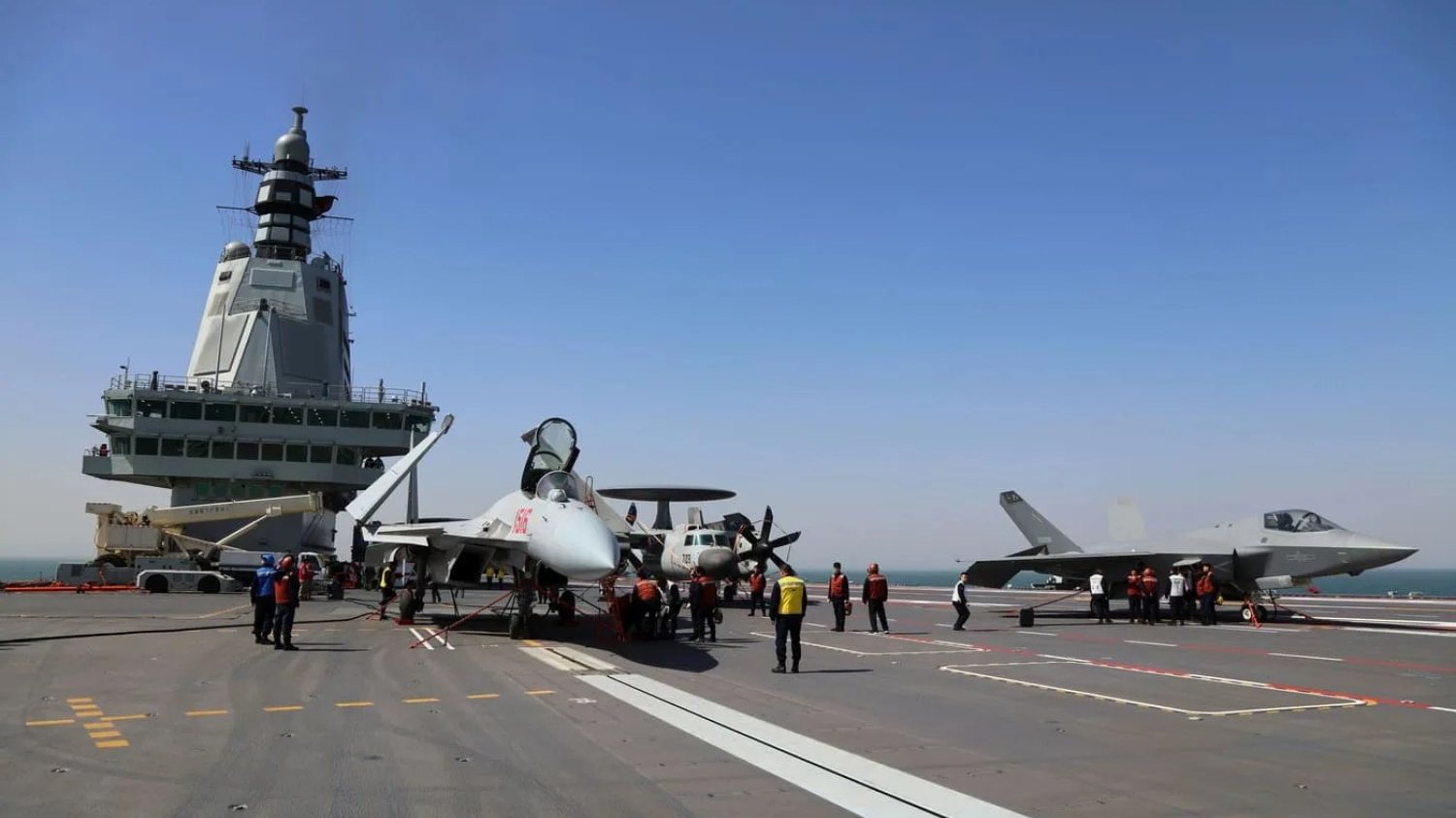 Le drone furtif le plus moderne de la Marine chinoise aurait opéré pour la première fois avec des chasseurs du porte-avions Fujian