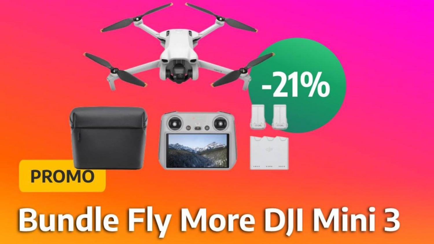 DJI Mini 3 : le drone idéal pour les débutants et les amateurs dans un pack tout inclus en promo