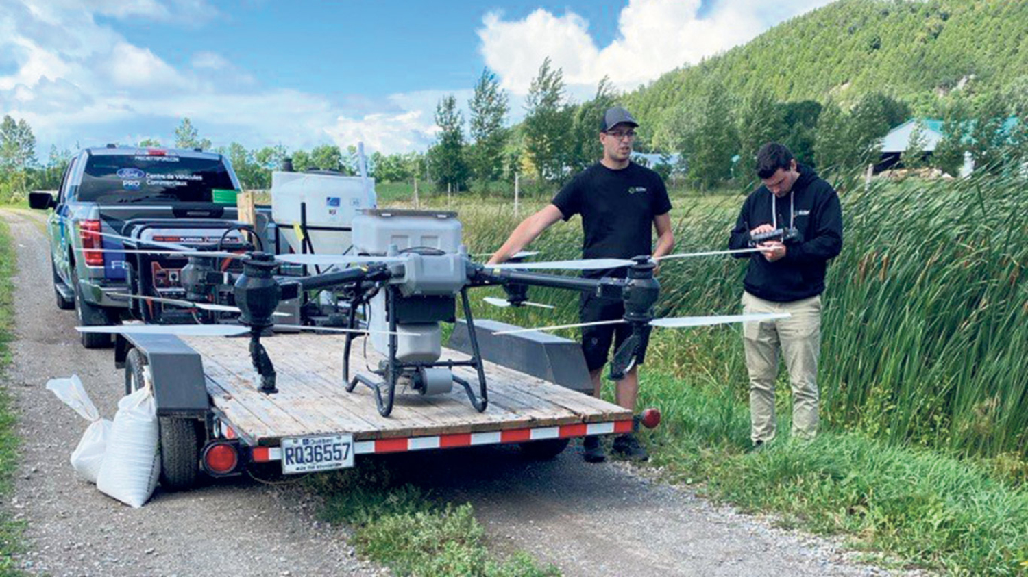 La Ferme-école Lapokita passe aux drones - La Terre de chez nous