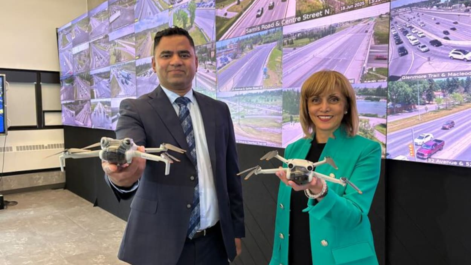 Calgary veut utiliser des drones pour alléger le trafic