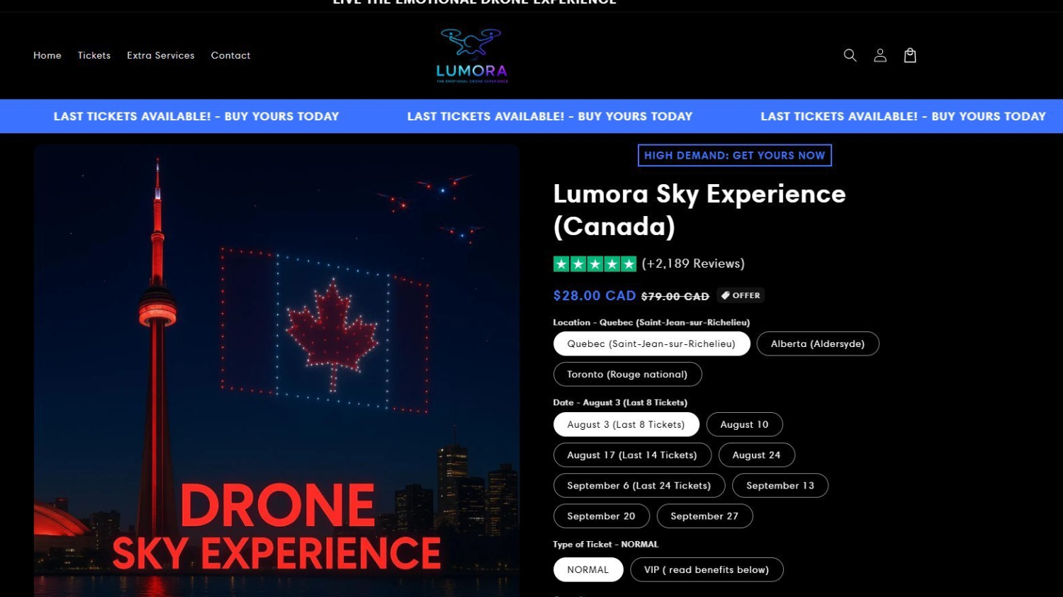 Un spectacle de drones pourrait être une fraude 