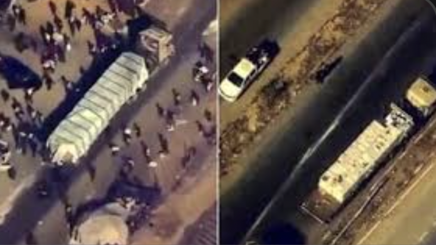 Le CENTCOM publie une vidéo prise par drone du Hamas pillant un camion d’aide à Gaza