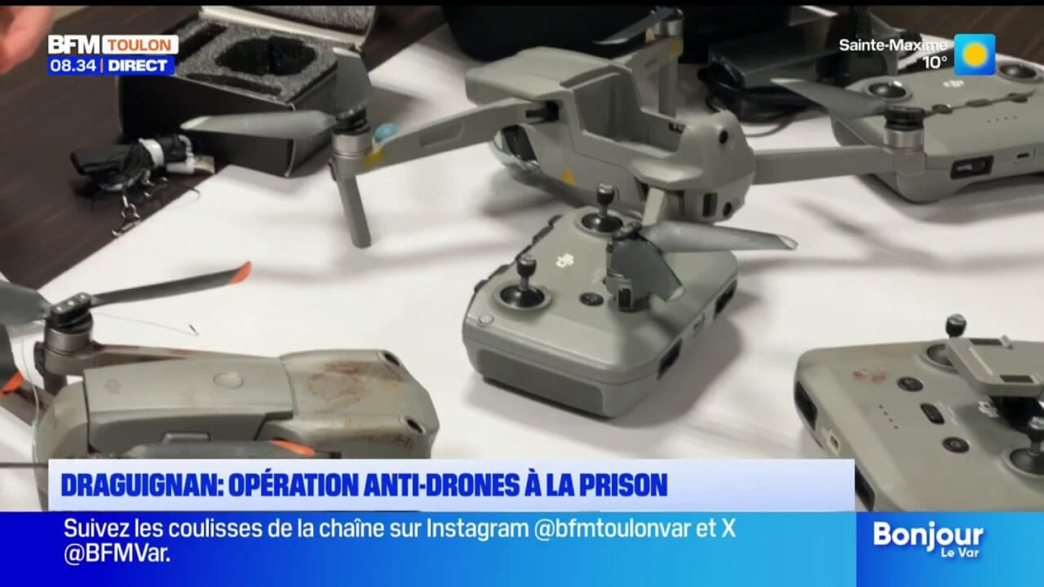 Opération anti-drones à la prison de Draguignan