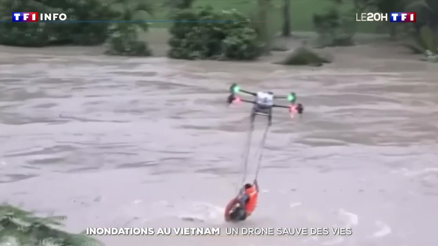 Inondation au Vietnam : un drone sauve des vies 