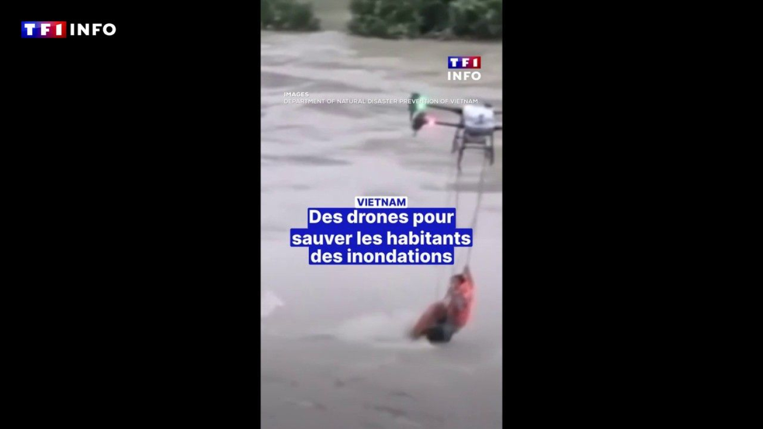 Inondations au Vietnam : un drone sauve des vies  