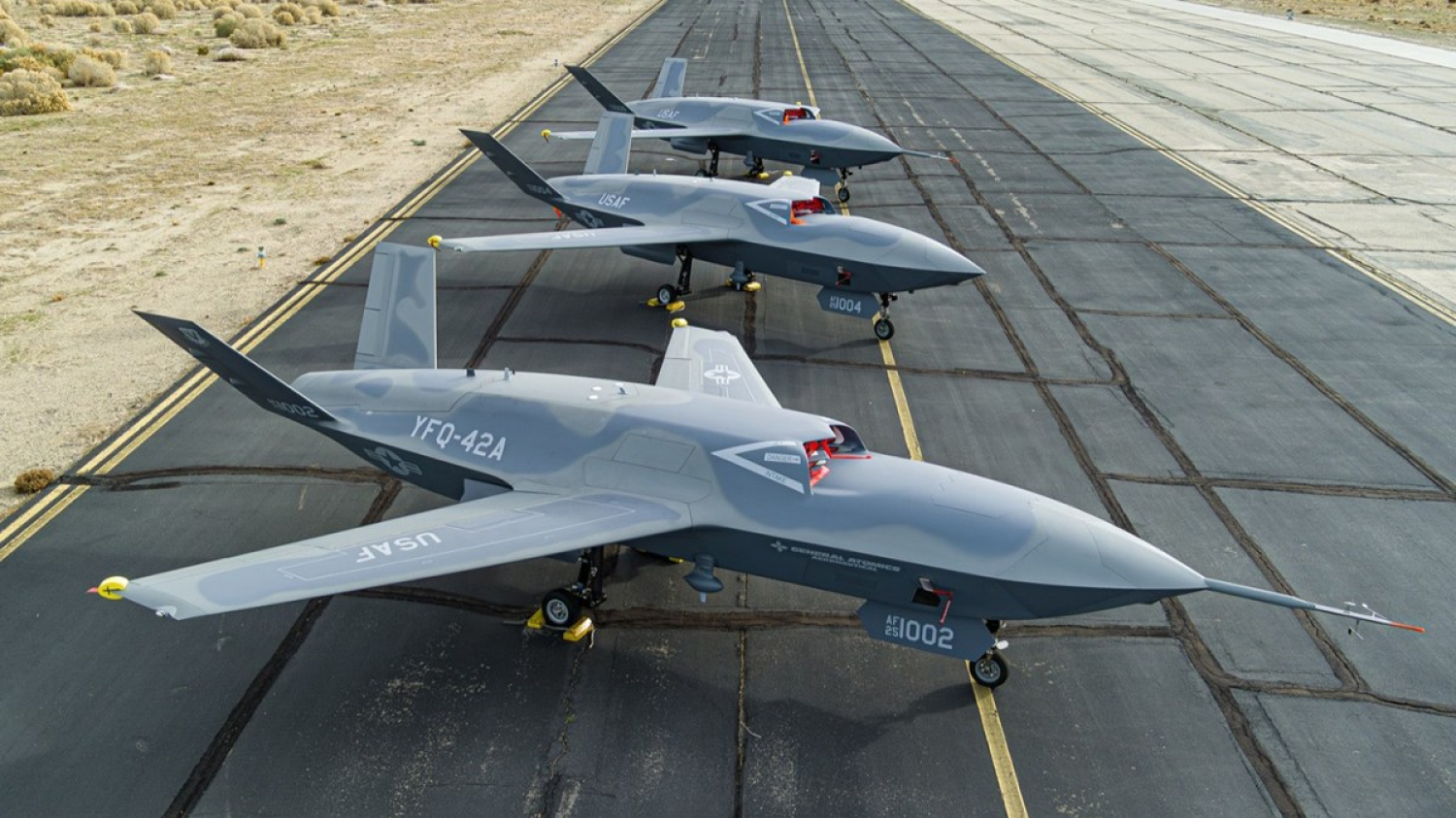 Dark Merlin est le nom du drone de combat YFQ-42A de General Atomics 