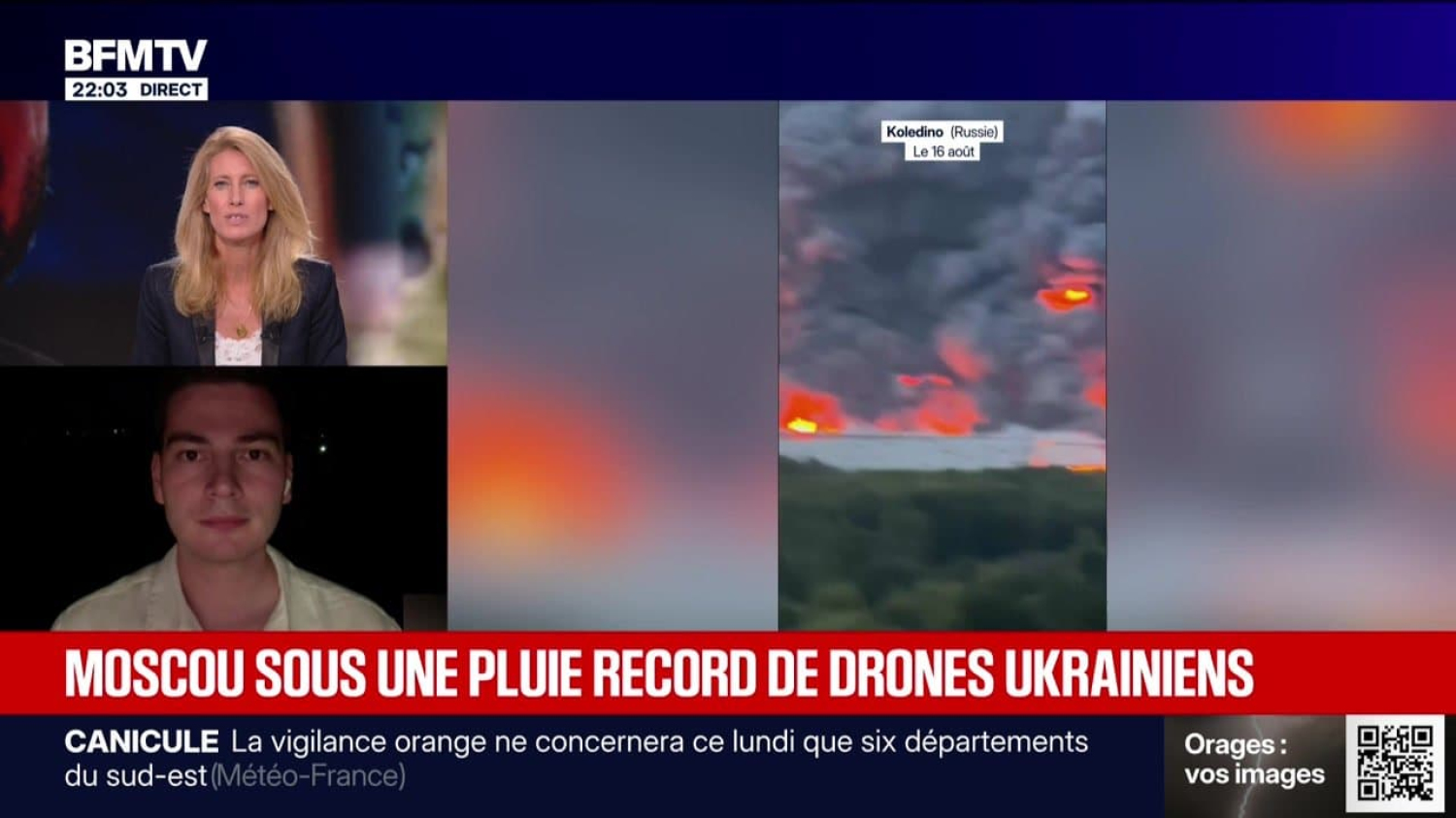 Moscou sous une pluie record de drones ukrainiens 