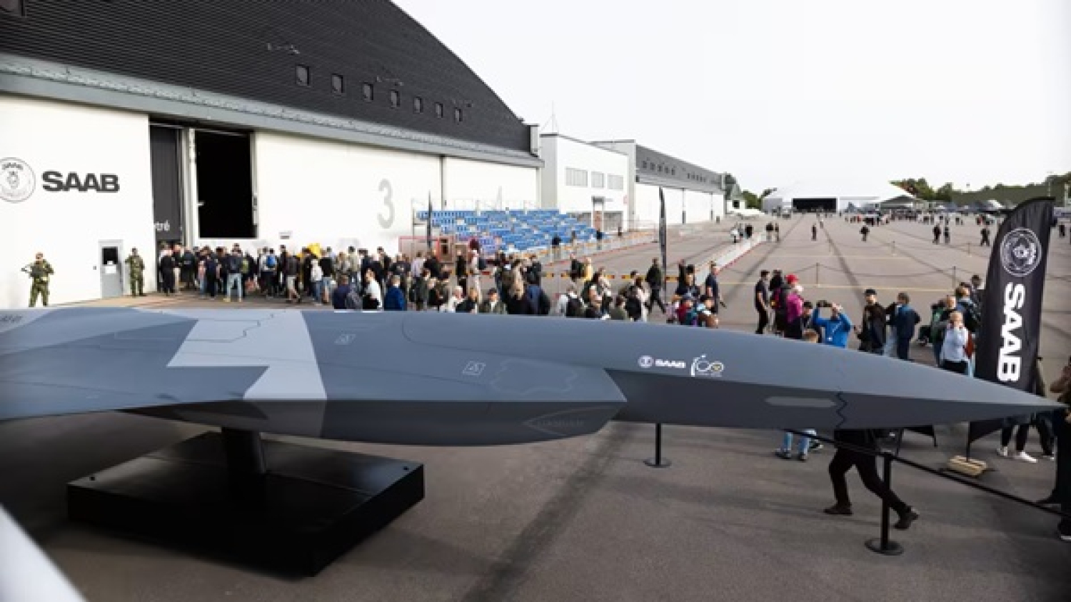 Le suédois Saab dévoile le concept de drone de combat collaboratif supersonique «A3-001» 