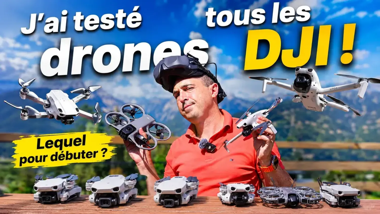 Quel est le meilleur drone DJI pour débuter en 2026 ? On les a tous testés !