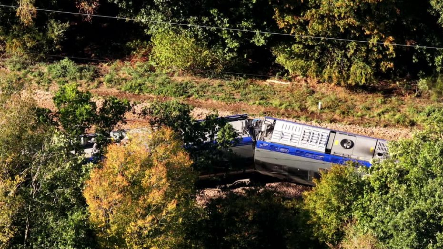 VIDÉO. Nos images de drone au lendemain du déraillement de train entre Rouen et Caen