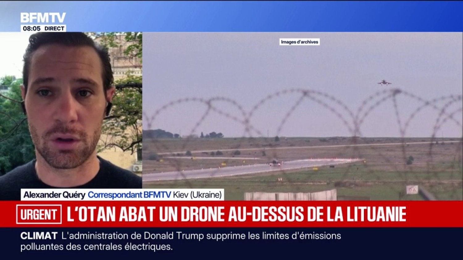 Ce que l'on sait du drone abattu au-dessus de la Lituanie par des avions de l'Otan