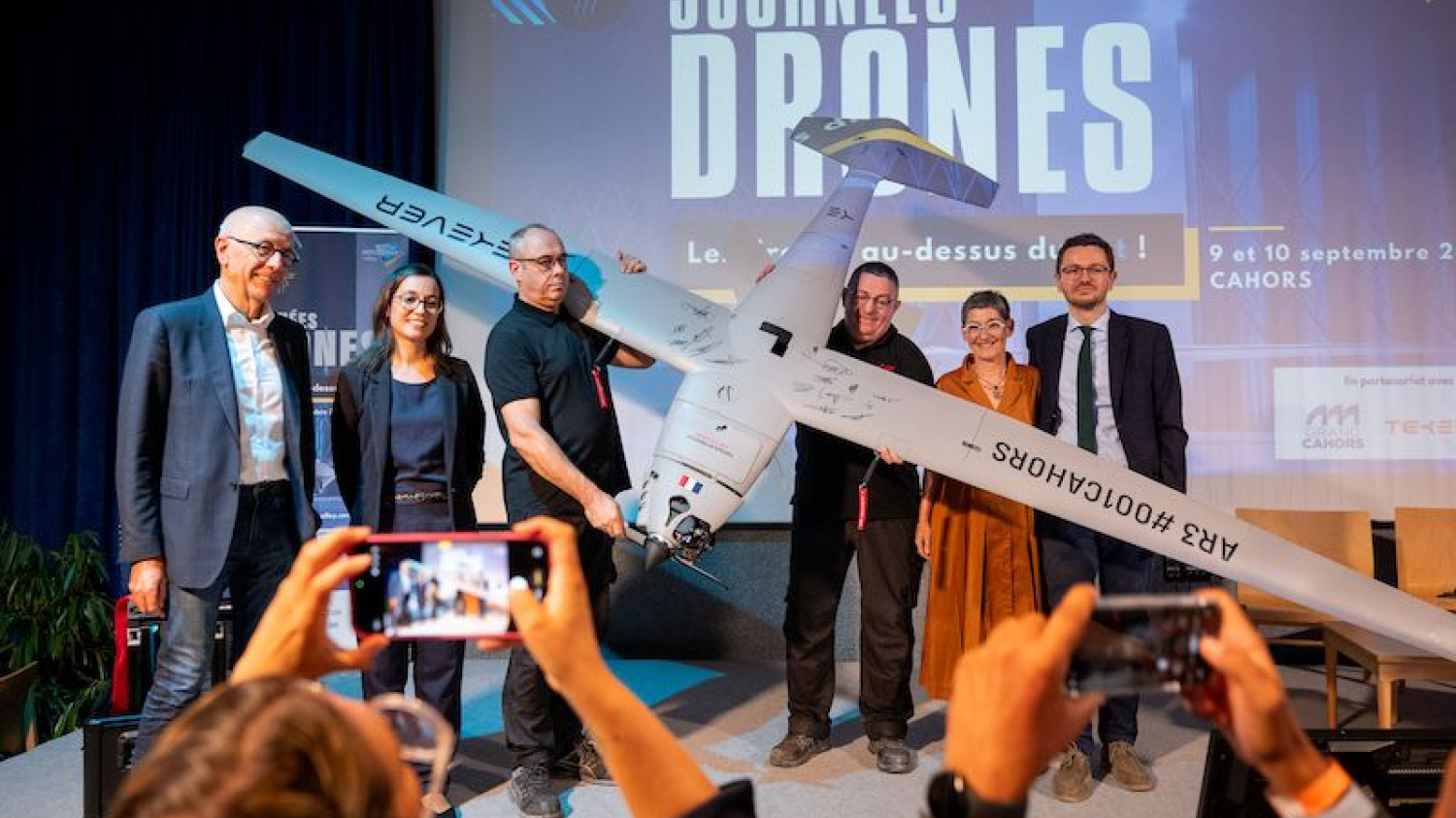 Le premier drone Tekever AR3 « made in France » dans le ciel de Cahors-Lalbenque 