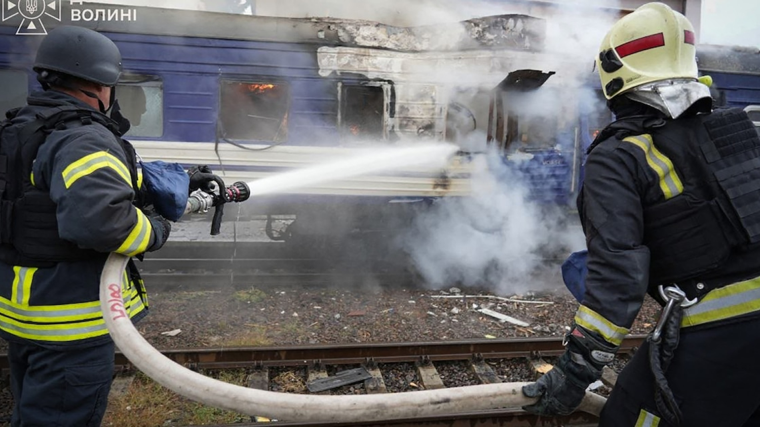 "Le train avait quitté la gare plus tôt que prévu": le drone qui s'est écrasé sur un train près de la frontière polonaise s'est-il trompé de cible?