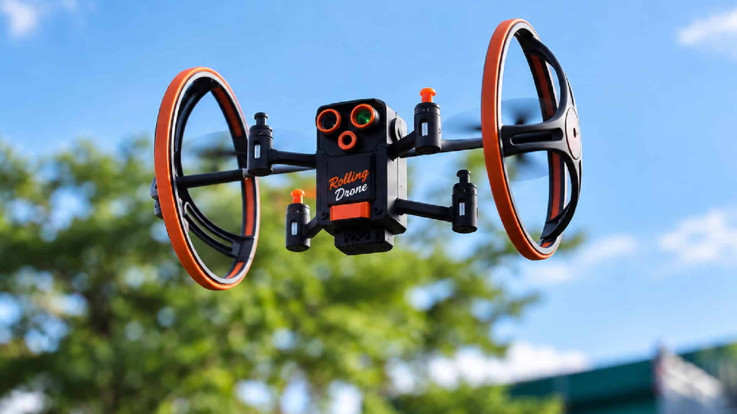 Le drone FLY-T-Mini roule, saute, vole et peut même grimper sur les murs