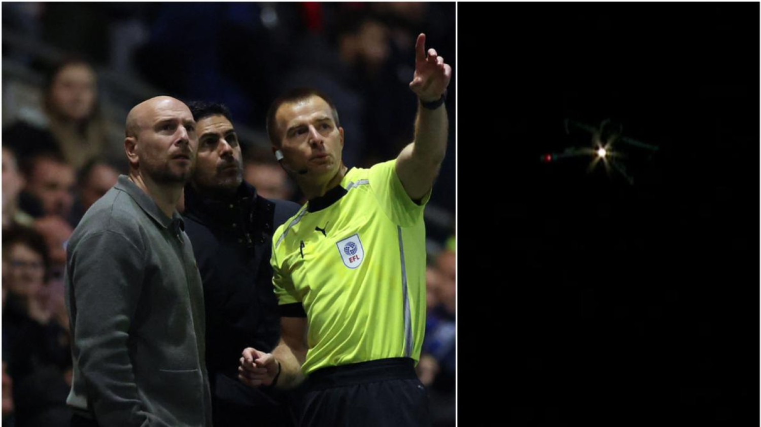 Le match d’Arsenal en Coupe interrompu après l’irruption d’un drone (vidéo)