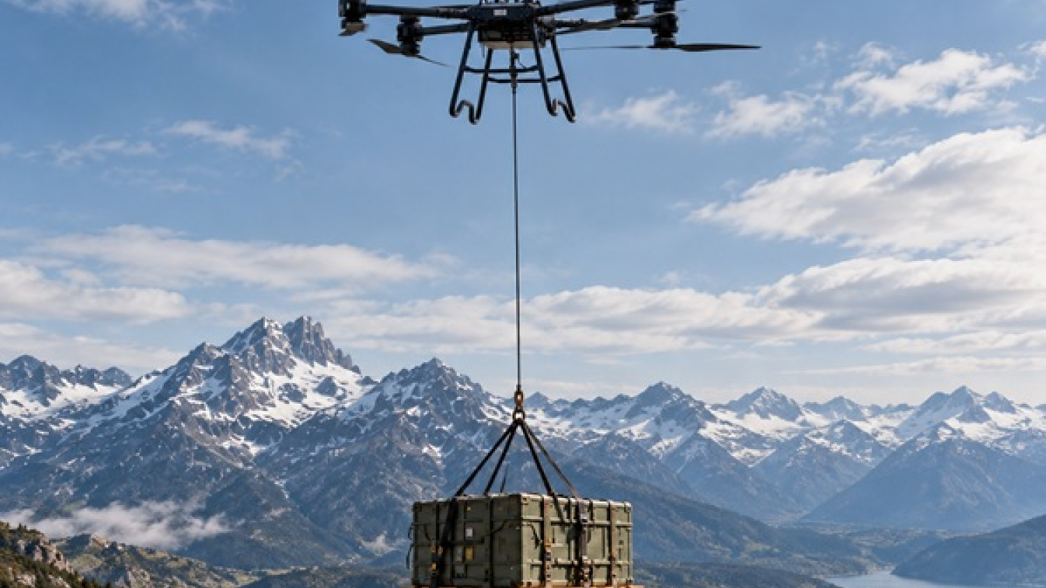 Le français Drone Volt présente le nouveau drone logistique Hercules 100, capable de transporter une charge de 100 kg 
