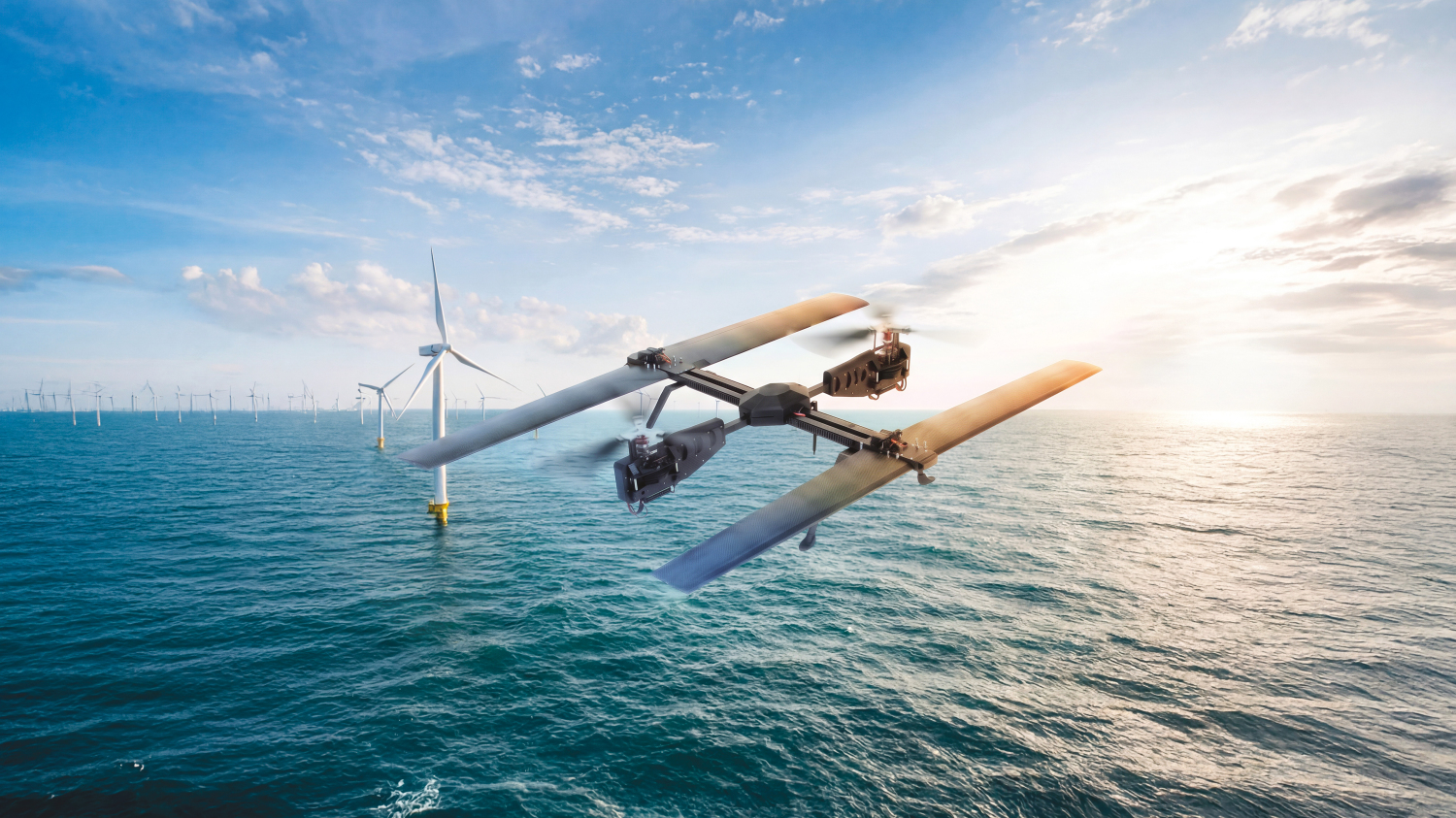 SKYRELL: inspecter les éoliennes avec des drones longue portée, même par conditions venteuses